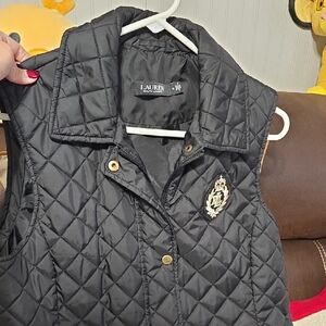 Ralph Lauren Black Quilted Vest